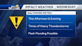 Impact weather Wednesday with afternoon thunderstorms expected