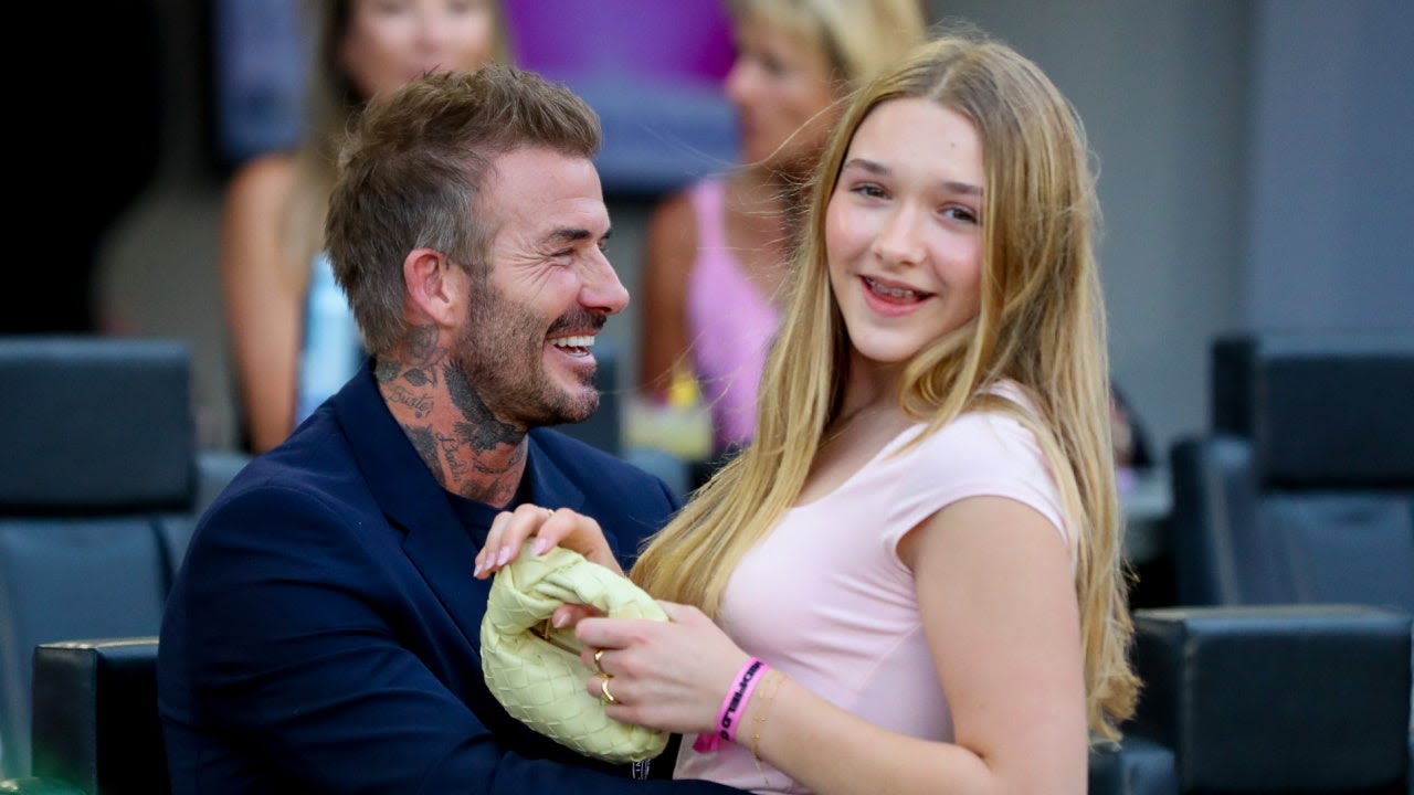 David Beckham Has Sweet Daddy-Daughter Date with Harper Seven