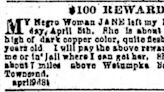 Newspaper ads about runaway slaves in 1800s deepened their troubles