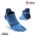 [好也戶外] injinji RUN 輕量羊毛吸排五趾隱形襪 牛仔藍 No.NAA1754