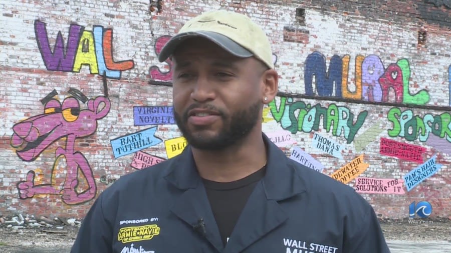 New murals in Portsmouth aim to transform Wall St.