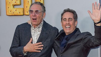 Michael Richards Reunites With 'Seinfeld' Costar Jerry Seinfeld in Rare Public Appearance at L.A. Movie Premiere: Photos