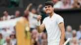 Defending Wimbledon champion Carlos Alcaraz comes back to beat Frances Tiafoe in the third round