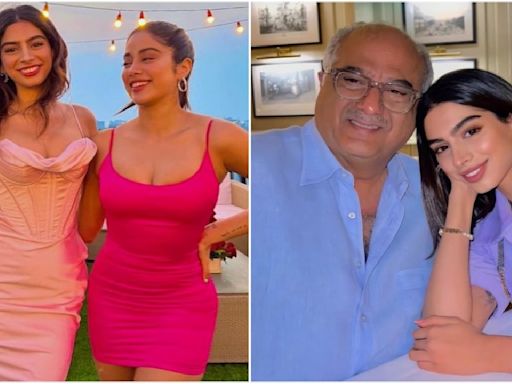 Khushi Kapoor shares happy memories from childhood with elder sister Janhvi and dad Boney Kapoor; see PICS