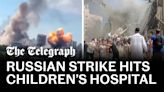 Kyiv children’s hospital hit in daytime hypersonic strike