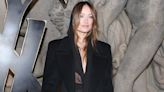 Olivia Wilde Wears Plunging Hooded Dress Held in Place by 'Extremely Powerful Glue' at Paris Fashion Week