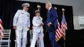 ‘It’s about time’: Biden welcomes first woman to lead one of the five US armed services