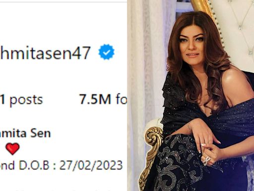 Sushmita Sen changes her Instagram bio, adds her second birth date after heart attack in 2023