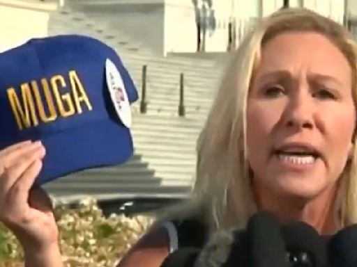 Oops! Marjorie Taylor Greene stunt backfires after she trolls Speaker Johnson — MUGA hats now on sale to help Ukraine (video)