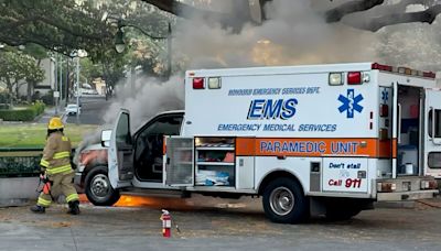 Oahu ambulance caught fire 20 minutes after dropping patient off