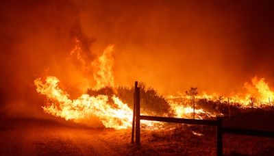 California wildfire in Los Angeles county forces evacuation of 1,200 people as it burns through 4,400 acres of land