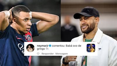 Neymar responde con graves insultos a una publicación de Instagram que elogia a Kylian Mbappé