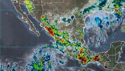 Monzón mexicano y onda tropical 13 dejarán fuertes lluvias con descargas eléctrica y granizo hoy 24 de julio