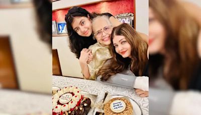 Aishwarya Rai Bachchan Celebrates Mom's Birthday With Daughter Aaradhya And Family