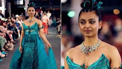 Radhika Apte Made Her Paris Fashion Week Showstopper Debut In Reams Of Red And Blue