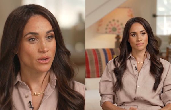 Meghan Markle Continues Her Quiet Luxury Streak in Ralph Lauren for CBS News ‘Sunday Morning’ Interview With Husband Prince Harry...