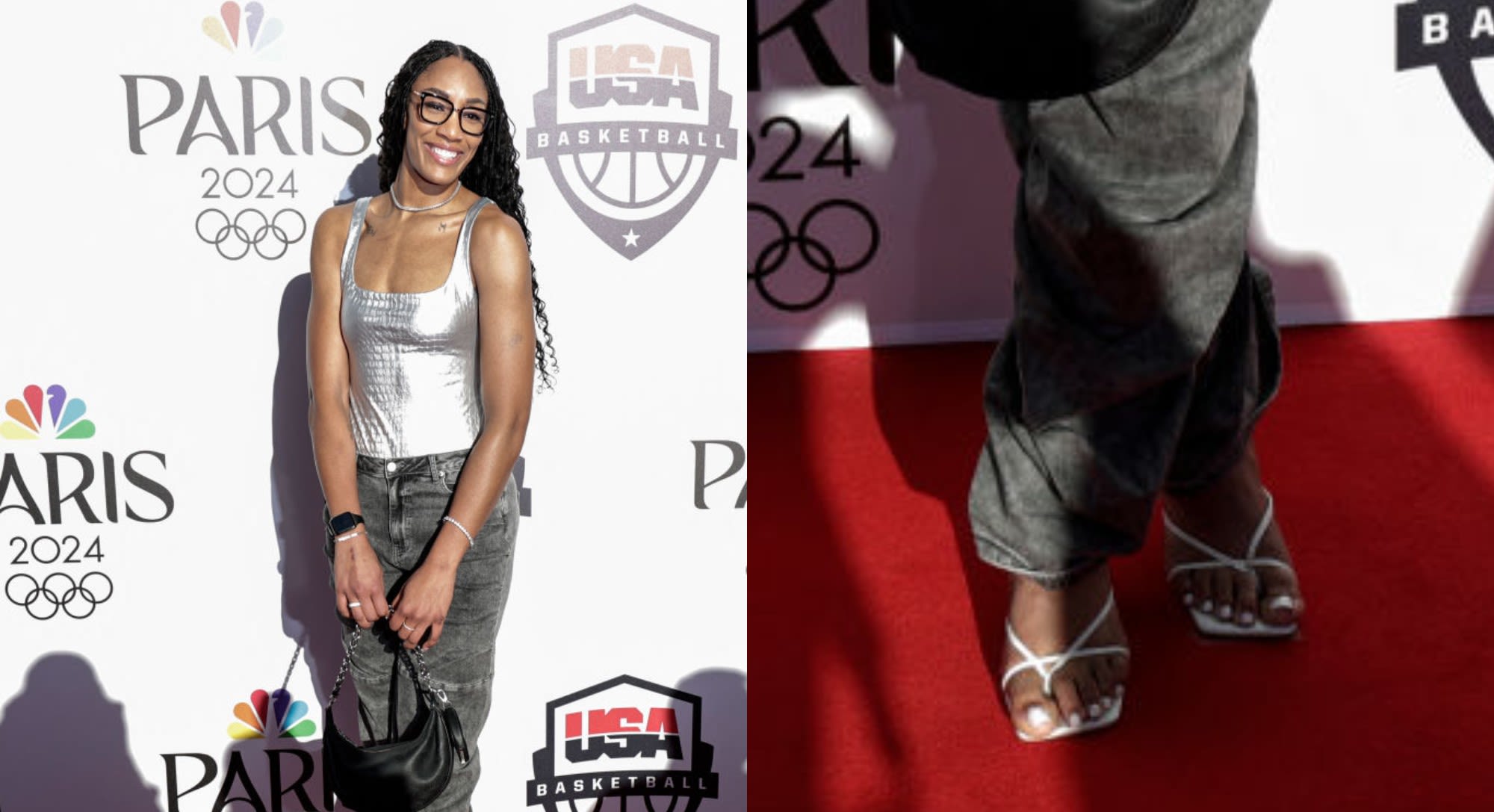 ...Red Carpet at the Paris Olympics Event for the U.S. Basketball Teams: A’ja Wilson, Taraji P. Henson and More Stars