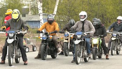 New motorcyclists take a course to learn how to be safe