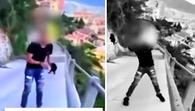 Conmoción en Italia por un video de un joven lanzando a un gato desde un puente: piden pena ejemplar | Mundo