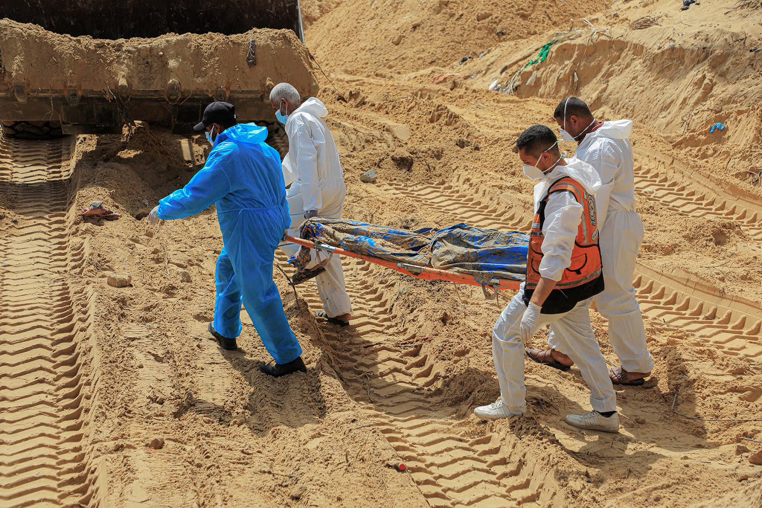 Mass graves found at Gaza hospitals raided by Israel prompt demands for independent investigation