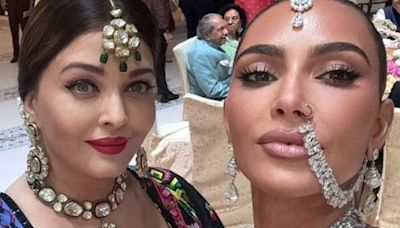 Kardashian sisters leave for US after Ambani wedding, Kim shares selfie with ‘queen’ Aishwarya Rai Bachchan