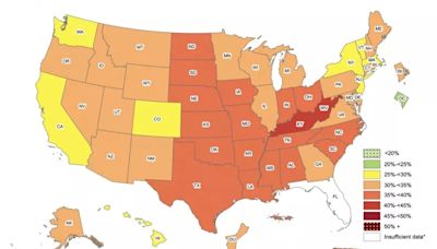 CDC releases map showing obesity levels across US states