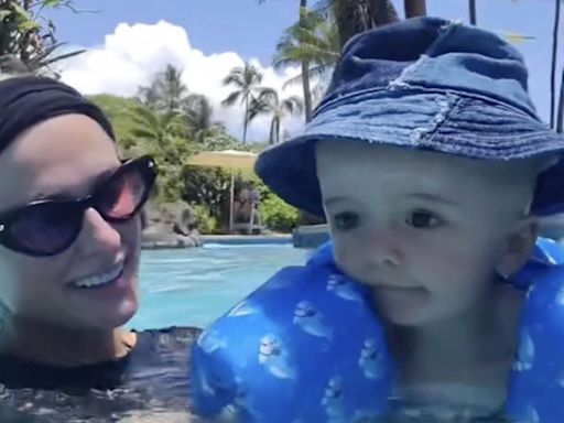 Paris Hilton Takes Son Phoenix Swimming During Hawaii Vacation: 'Adventures with Baby P'