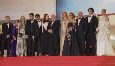 Richard Gere and Uma Thurman arrive at the 2024 Cannes Film Festival premiere of 'Oh Canada'