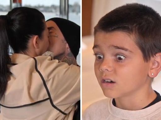 Reign Disick orders mom Kourtney Kardashian to "stop making out" with Travis Barker: "Didn't you just have a baby?"