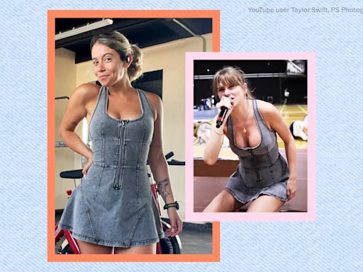 Taylor Swift Rehearses in a Denim Workout Dress — Here's How It Holds Up in the Gym