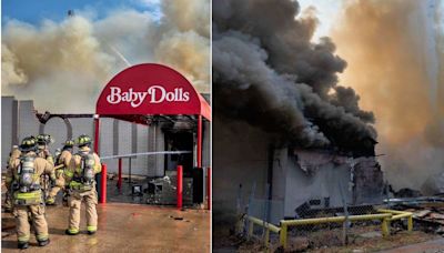 En imágenes: Fuego destruye un famoso club de entretenimiento para adultos en Texas