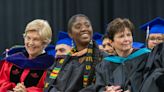 Sen. Warren at Worcester Technical High graduation; children of fallen officer, firefighter receive diplomas