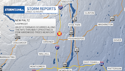 Confirmed tornado touched down in New York as Debby remnants hit Hudson Valley