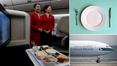 BYO fork? Cathay Pacific asks business class customers if they would bring their own CUTLERY on flights in bid to eliminate wastage