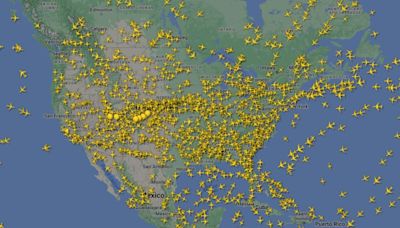El impactante vídeo del tráfico aéreo de EEUU durante el fallo mundial de Microsoft