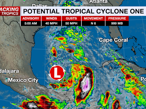 First tropical system of the season developing in the Gulf of Mexico