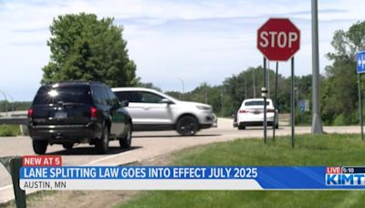 Lane splitting coming to Minnesota in 2025