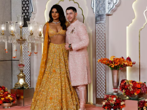 Priyanka Chopra adds fresh sunshine glow to Anant-Radhika’s grand wedding with husband Nick Jonas | See pics | - Times of India