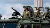 CORRECTION Russia Victory Day Parade Rehearsal