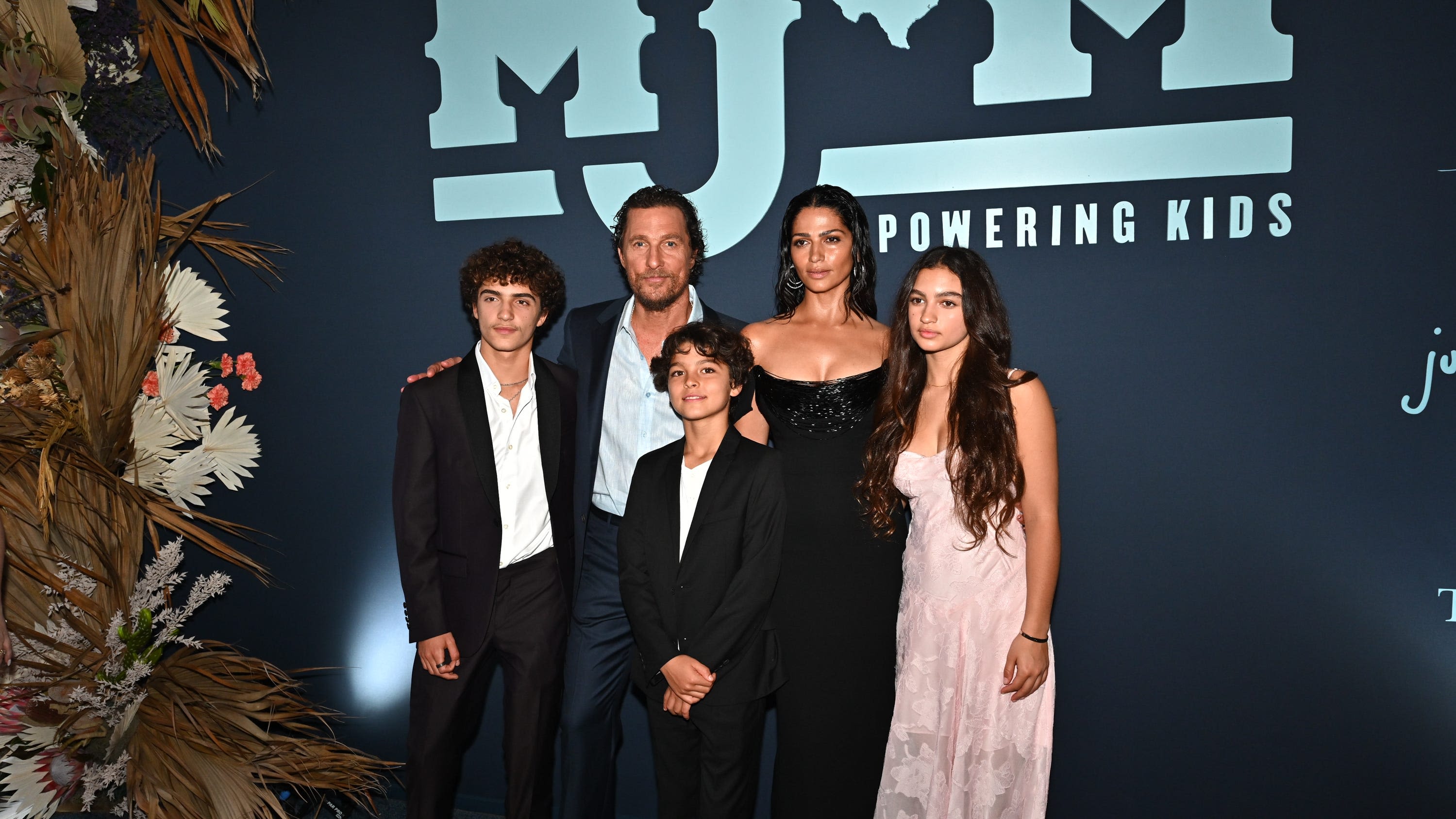 Matthew McConaughey, wife Camila Alves make rare public appearance with their kids