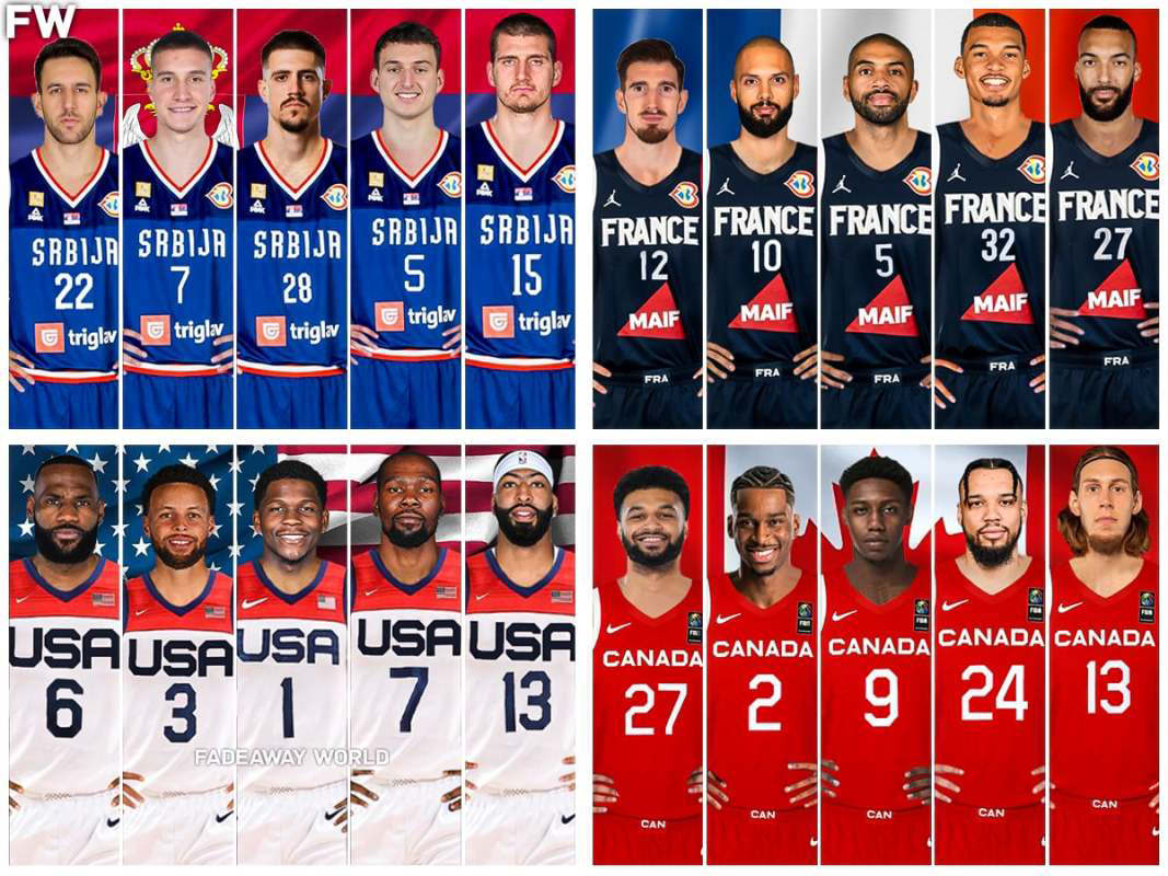 Ranking The Best National Basketball Teams At The 2024 Olympics