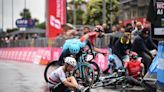 Alberto Dainese relegated for Mark Cavendish crash in Giro d'Italia sprint