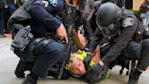 加州大學爾灣分校學生無視驅散令與警方發生衝突 幾十人被捕
