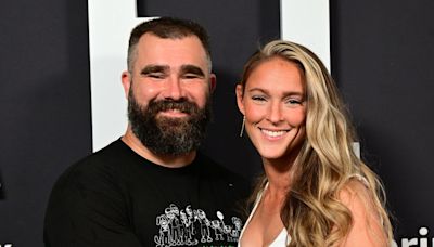 Jason Kelce Gets a Hockey Lesson From Wife Kylie While in Paris