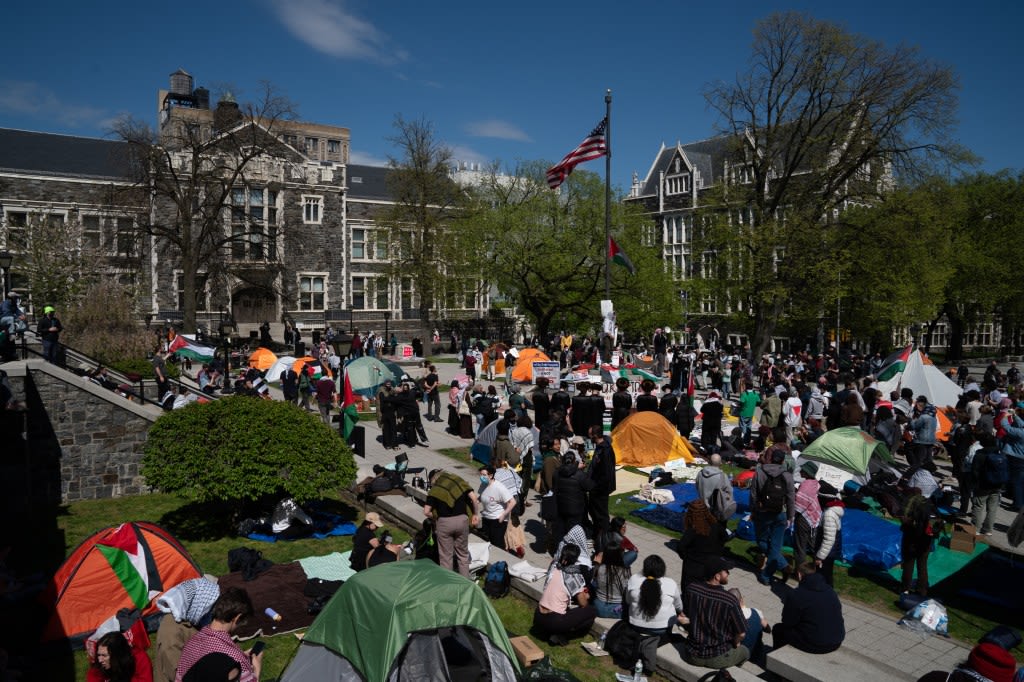 City College of New York becomes latest site of heated pro-Palestinian demonstrations