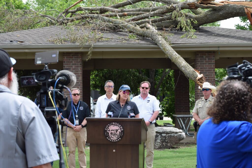 Arkansas governor requests federal disaster declaration for storm damage