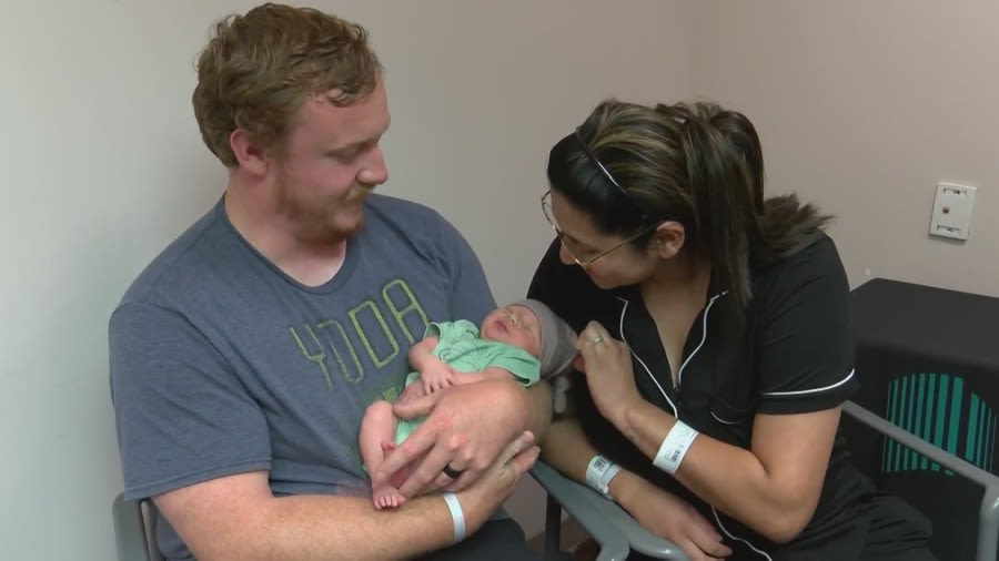 Alto couple welcomes baby boy during wildfire evacuation