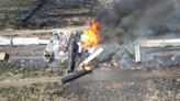 I-40 closed after train derails, catches fire near Arizona-New Mexico border