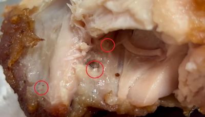 拜完地基主！炸雞大口咬下去 台中媽媽驚見「蛆在蠕動」