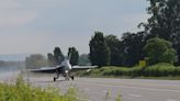 Swiss air force lands fighter planes on motorway in training exercise